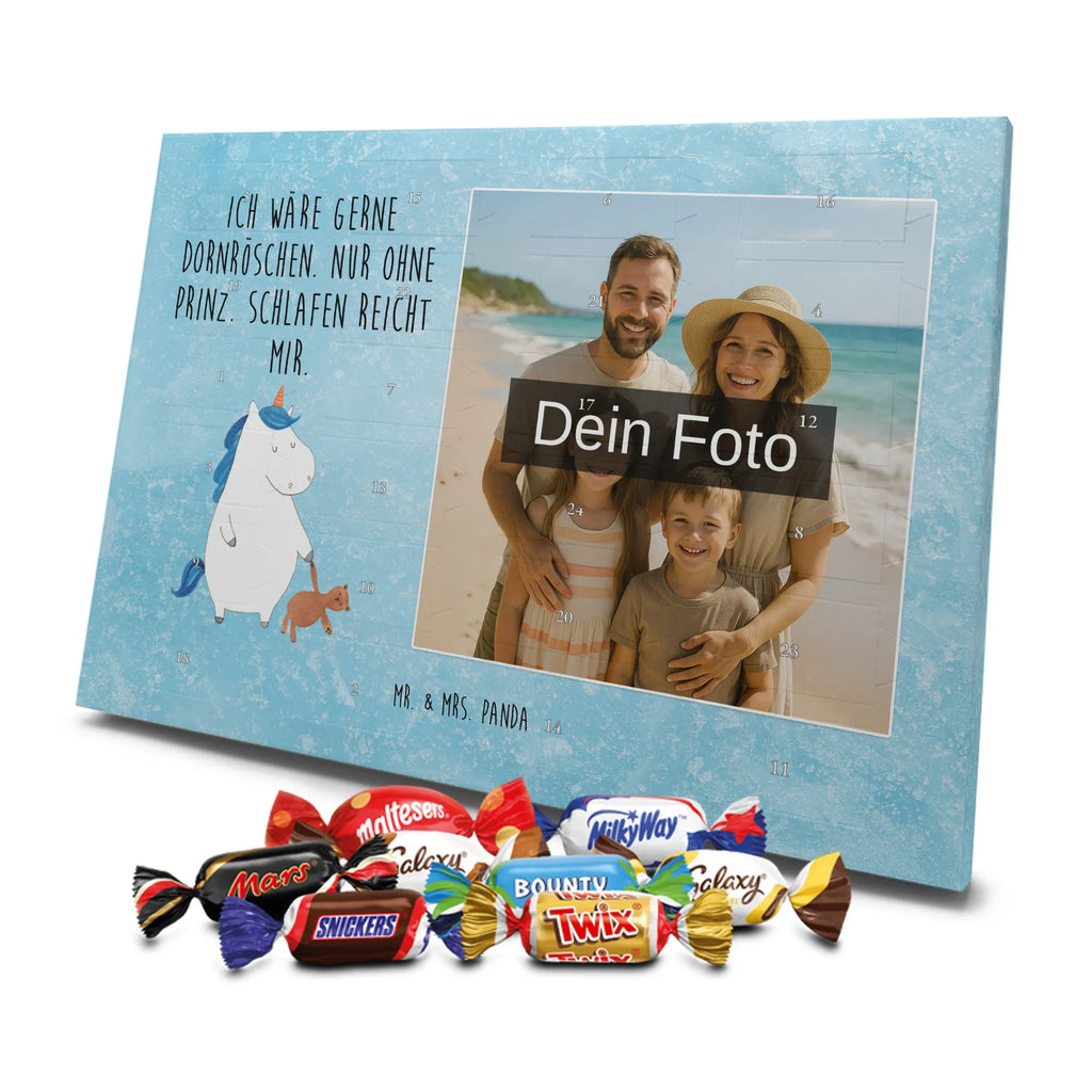 Personalisierter Schoko Foto Adventskalender Einhorn Teddy Personalisierter Schoko Foto Adventskalender, Unicorn, Einhorn, Einhörner, Einhorn Deko, schlafen, Bett, Singleleben, Freundin, Single, Gute Nacht, Träumen