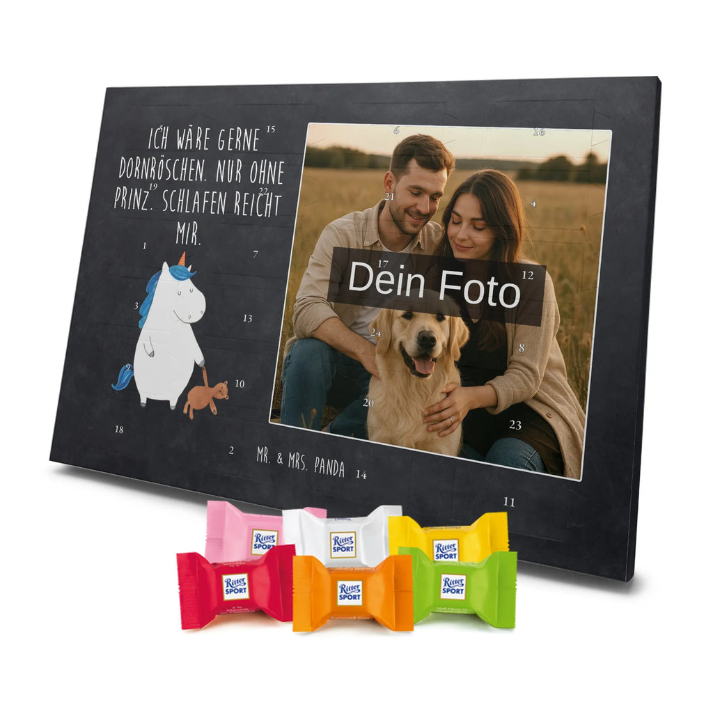 Personalisierter Schoko Foto Adventskalender Einhorn Teddy Personalisierter Schoko Foto Adventskalender, Unicorn, Einhorn, Einhörner, Einhorn Deko, schlafen, Bett, Singleleben, Freundin, Single, Gute Nacht, Träumen