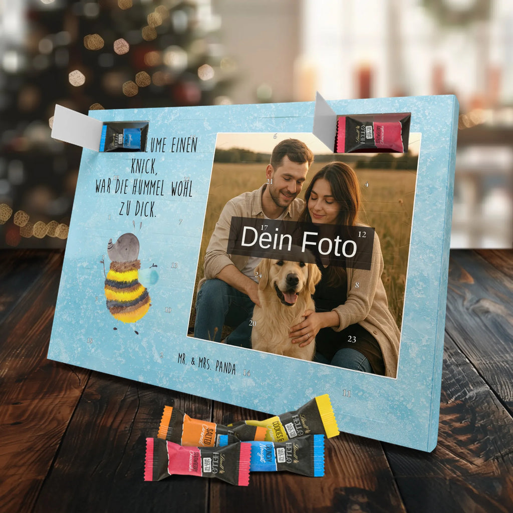 Personalisierter Schoko Foto Adventskalender Hummel flauschig Personalisierter Schoko Foto Adventskalender, Gute Laune, Lustige Sprüche, Tiere, Tiermotive, Flauschig, Biene, Hummel, Blume, Natur