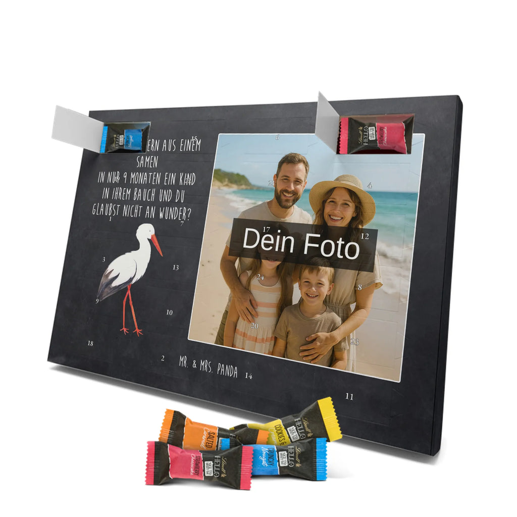 Personalisierter Schoko Foto Adventskalender Storch Personalisierter Schoko Foto Adventskalender, Gute Laune, Lustige Sprüche, Tiere, Tiermotive, Mütter, Störche, Schwangerschaft, Schwanger, Mutter, Storch, Babybauch, Mutter Werden, Geburt, Baby