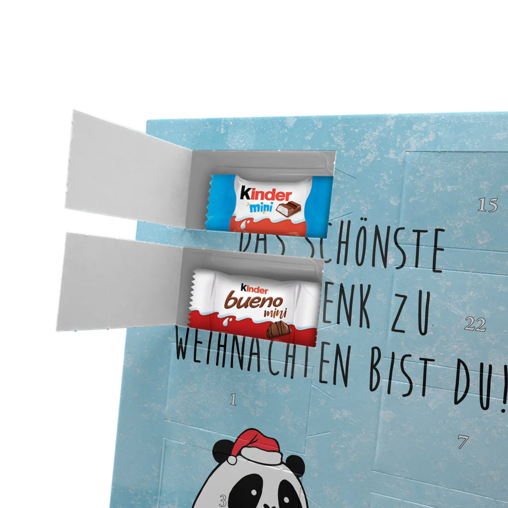  Panda Prezent świąteczny Personalisierter Schoko Foto Adventskalender