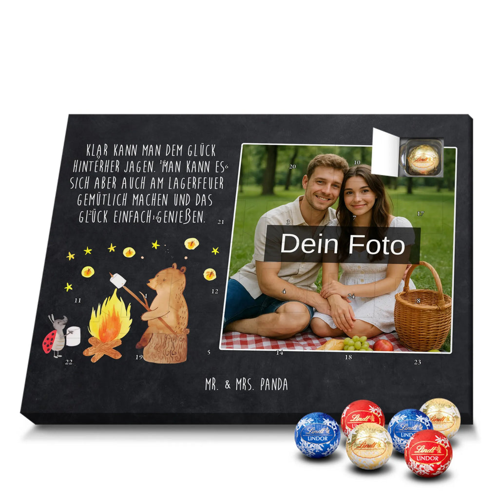 Personalisierter Schoko Foto Adventskalender Bär & Marienkäfer Lagerfeuer Personalisierter Schoko Foto Adventskalender, Teddybär, Teddy, Bär, Lagerfeuer