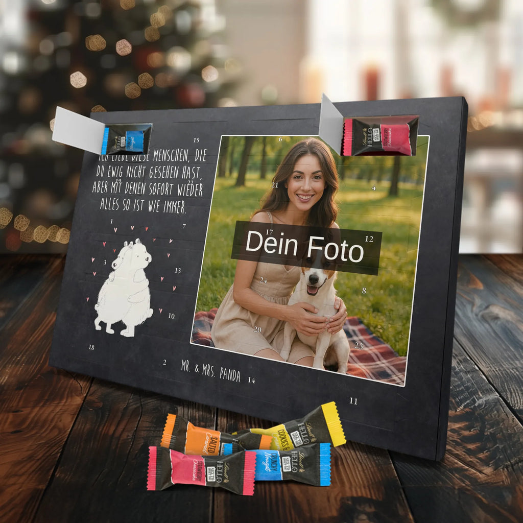 Personalisierter Schoko Foto Adventskalender Eisbär Umarmen Personalisierter Schoko Foto Adventskalender, Gute Laune, Lustige Sprüche, Tiere, Tiermotive