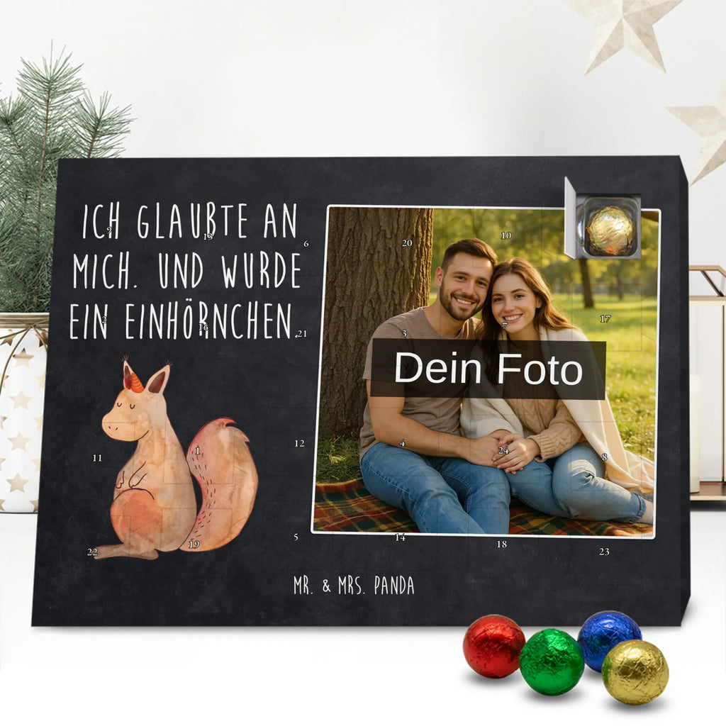 Personalisierter Schoko Foto Adventskalender Einhorn Glauben Personalisierter Schoko Foto Adventskalender, Unicorn, Einhorn, Einhörner, Einhorn Deko, Eichhorn, Einhörnchen, Eichhörnchen