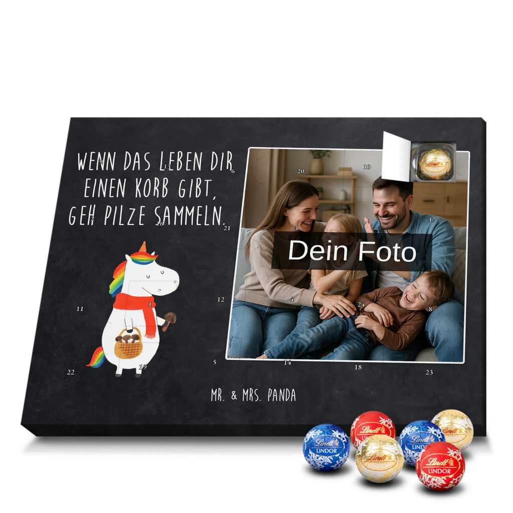 Personalisierter Schoko Foto Adventskalender Einhorn Pilz Personalisierter Schoko Foto Adventskalender, Unicorn, Einhorn, Einhörner, Einhorn Deko, Liebeskummer, Pilze, Pilzsammler, Spruch, Motivation