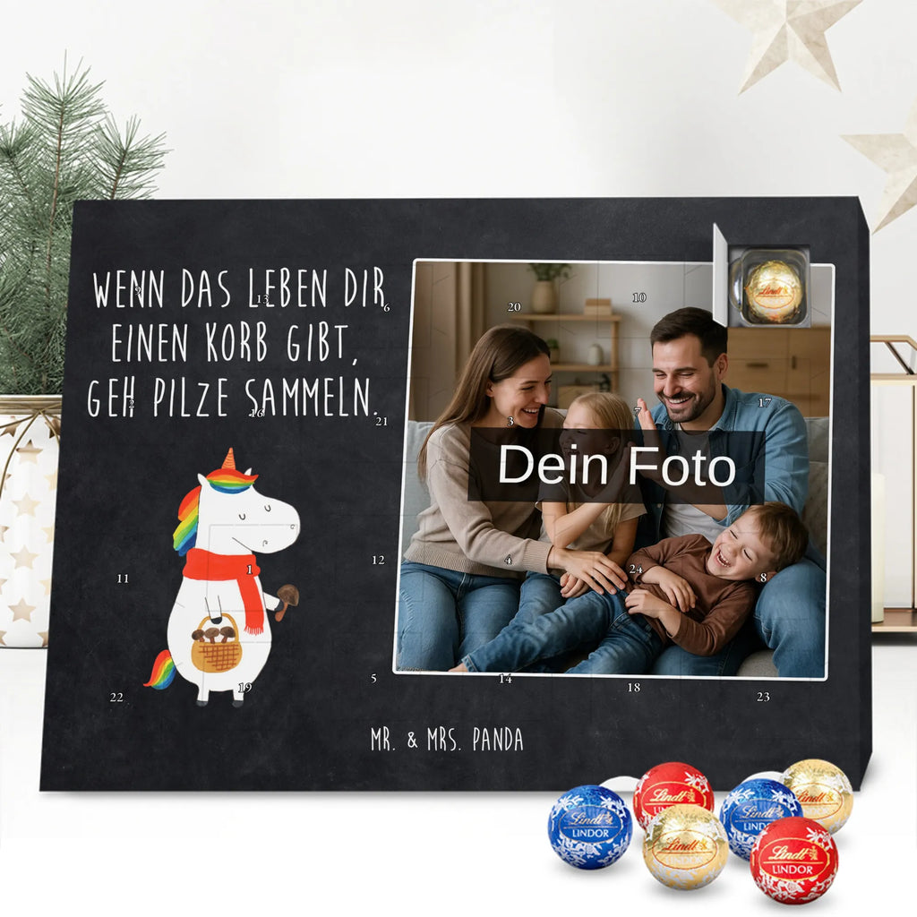 Personalisierter Schoko Foto Adventskalender Einhorn Pilz Personalisierter Schoko Foto Adventskalender, Unicorn, Einhorn, Einhörner, Einhorn Deko, Liebeskummer, Pilze, Pilzsammler, Spruch, Motivation