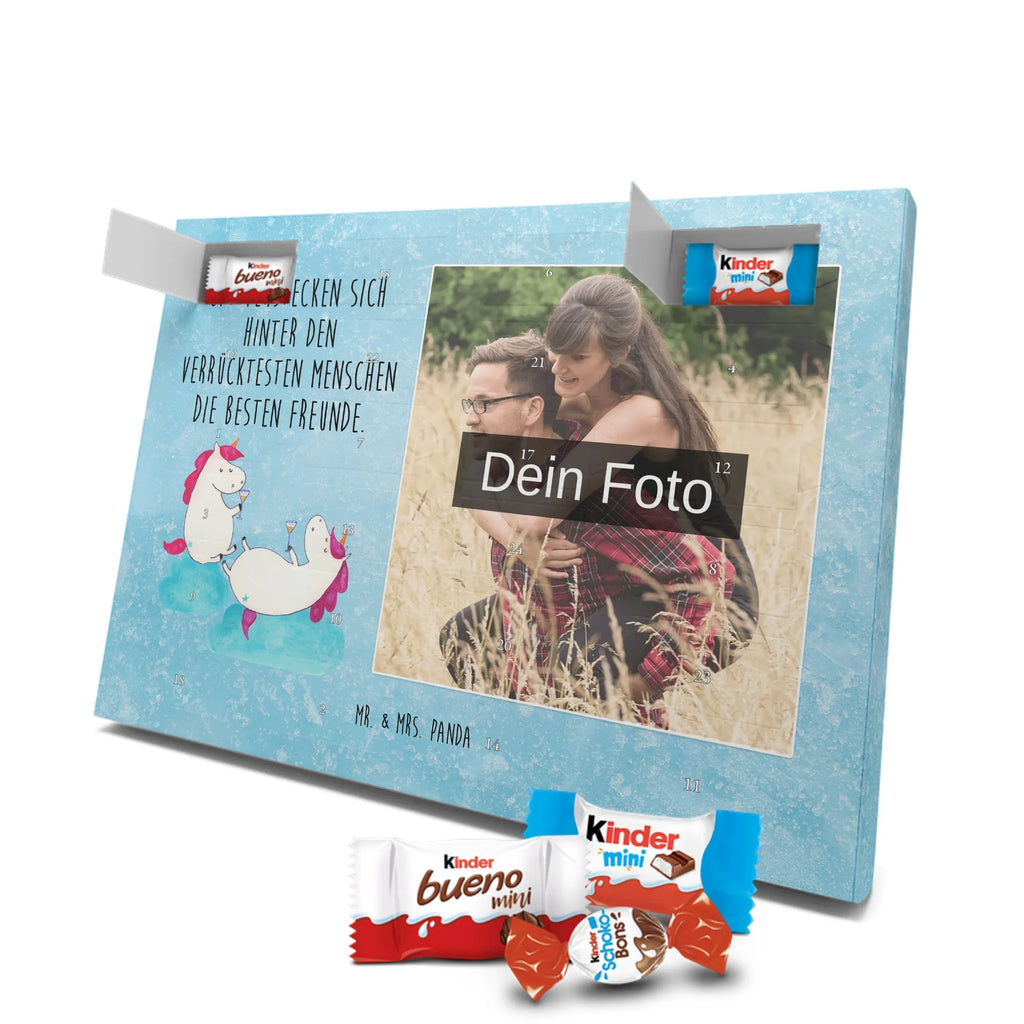 Personalisierter Schoko Foto Adventskalender Einhorn Sekt Personalisierter Schoko Foto Adventskalender, Unicorn, Einhorn, Einhörner, Einhorn Deko, BFF, Freundin, Party, Mädelsabend, Freundinnen, Anstoßen, Spaß, Korken, Beste, Sekt