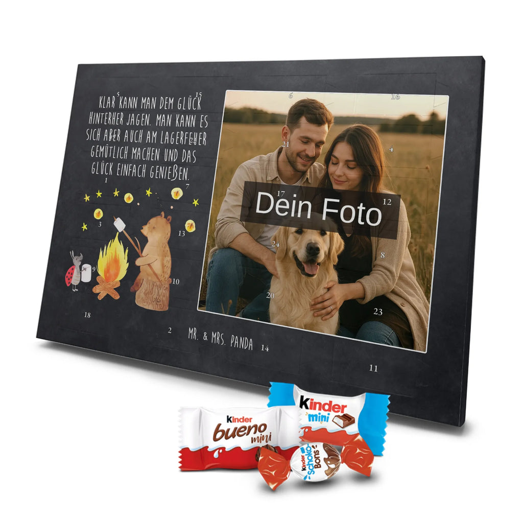 Personalisierter Schoko Foto Adventskalender Bär & Marienkäfer Lagerfeuer Personalisierter Schoko Foto Adventskalender, Teddybär, Teddy, Bär, Lagerfeuer