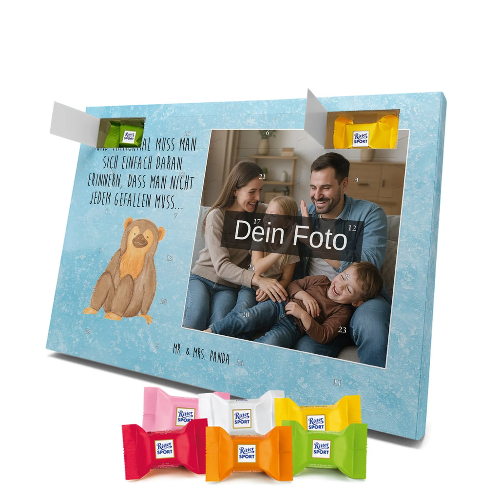 Personalisierter Schoko Foto Adventskalender Affe Personalisierter Schoko Foto Adventskalender, Afrika, Wildtiere, Selbstbewusstsein, Selbstliebe, Affe, Motivation, Liebe, Selfcare, Respekt, Äffchen, Affen, Selbstachtung