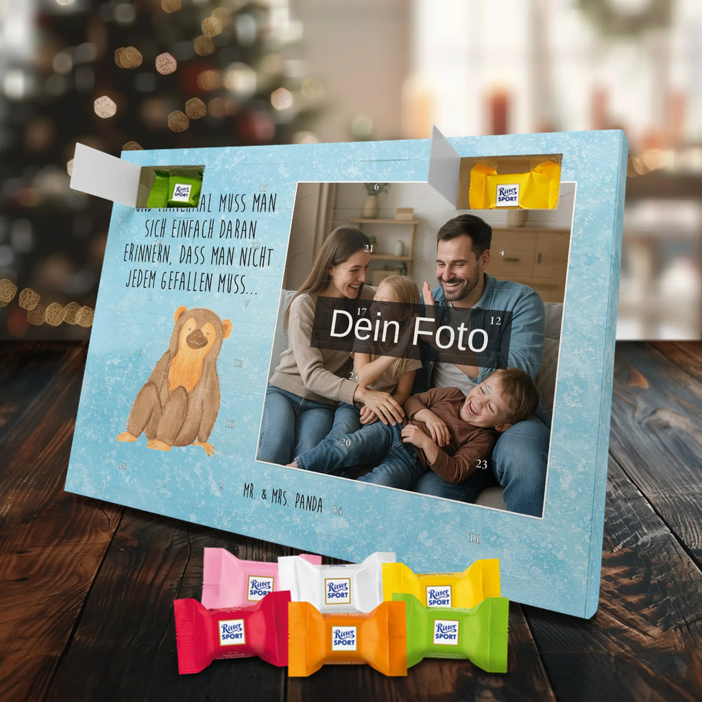 Personalisierter Schoko Foto Adventskalender Affe Personalisierter Schoko Foto Adventskalender, Afrika, Wildtiere, Selbstbewusstsein, Selbstliebe, Affe, Motivation, Liebe, Selfcare, Respekt, Äffchen, Affen, Selbstachtung