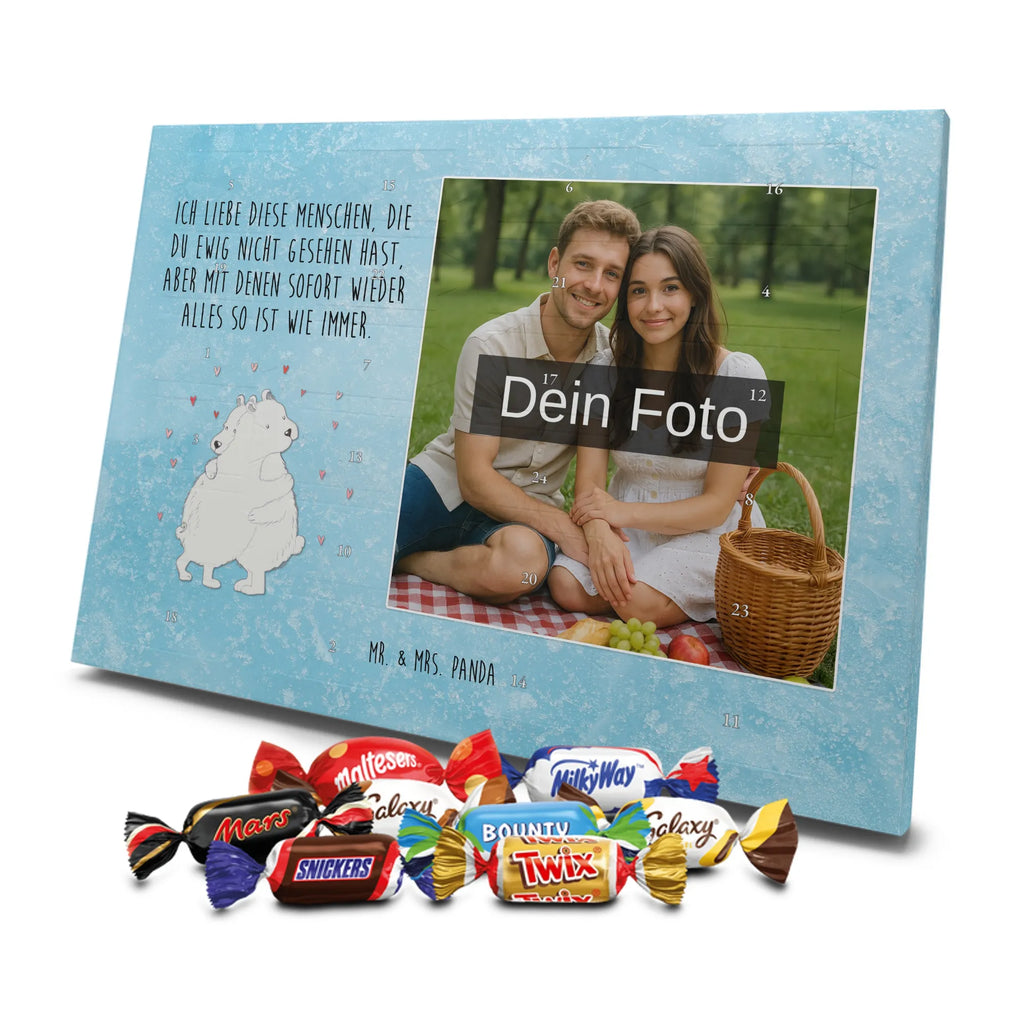Personalisierter Schoko Foto Adventskalender Eisbär Umarmen Personalisierter Schoko Foto Adventskalender, Gute Laune, Lustige Sprüche, Tiere, Tiermotive