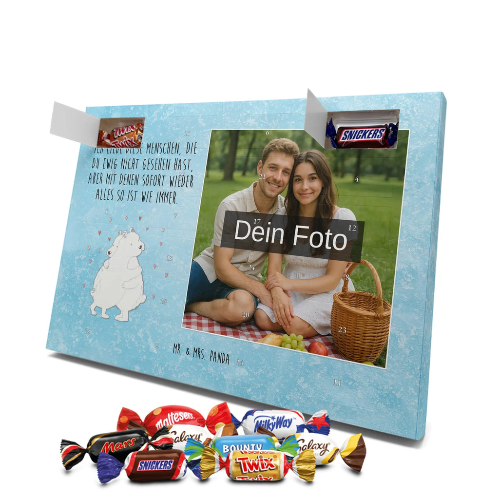 Personalisierter Schoko Foto Adventskalender Eisbär Umarmen Personalisierter Schoko Foto Adventskalender, Gute Laune, Lustige Sprüche, Tiere, Tiermotive