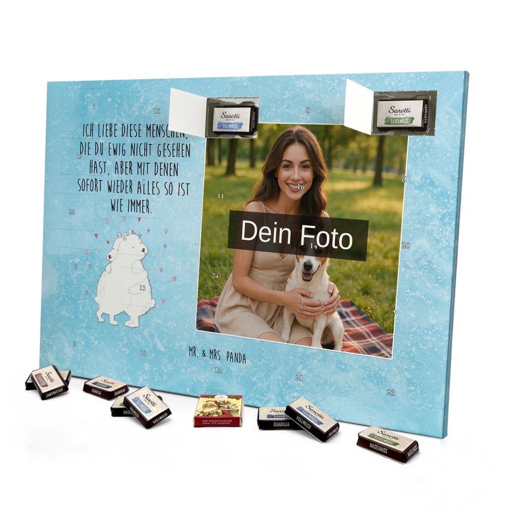 Personalisierter Schoko Foto Adventskalender Eisbär Umarmen Personalisierter Schoko Foto Adventskalender, Gute Laune, Lustige Sprüche, Tiere, Tiermotive