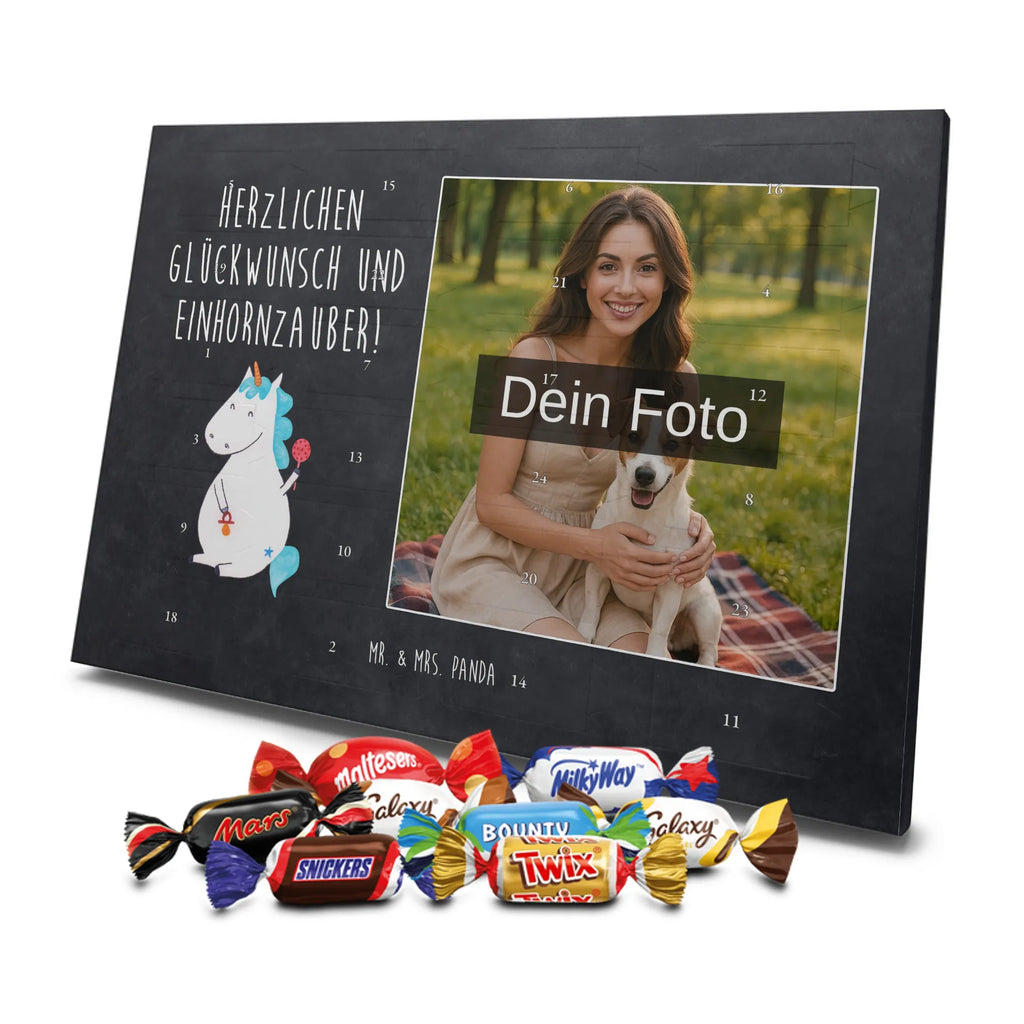 Personalisierter Schoko Foto Adventskalender Einhorn Baby Personalisierter Schoko Foto Adventskalender, Unicorn, Einhorn, Einhörner, Einhorn Deko, Babyglück, Schnuller, Erstes Kind, Mutter, Party, Geburt, Geburtstag, Eltern, Kind, Nachwuchs, Baby