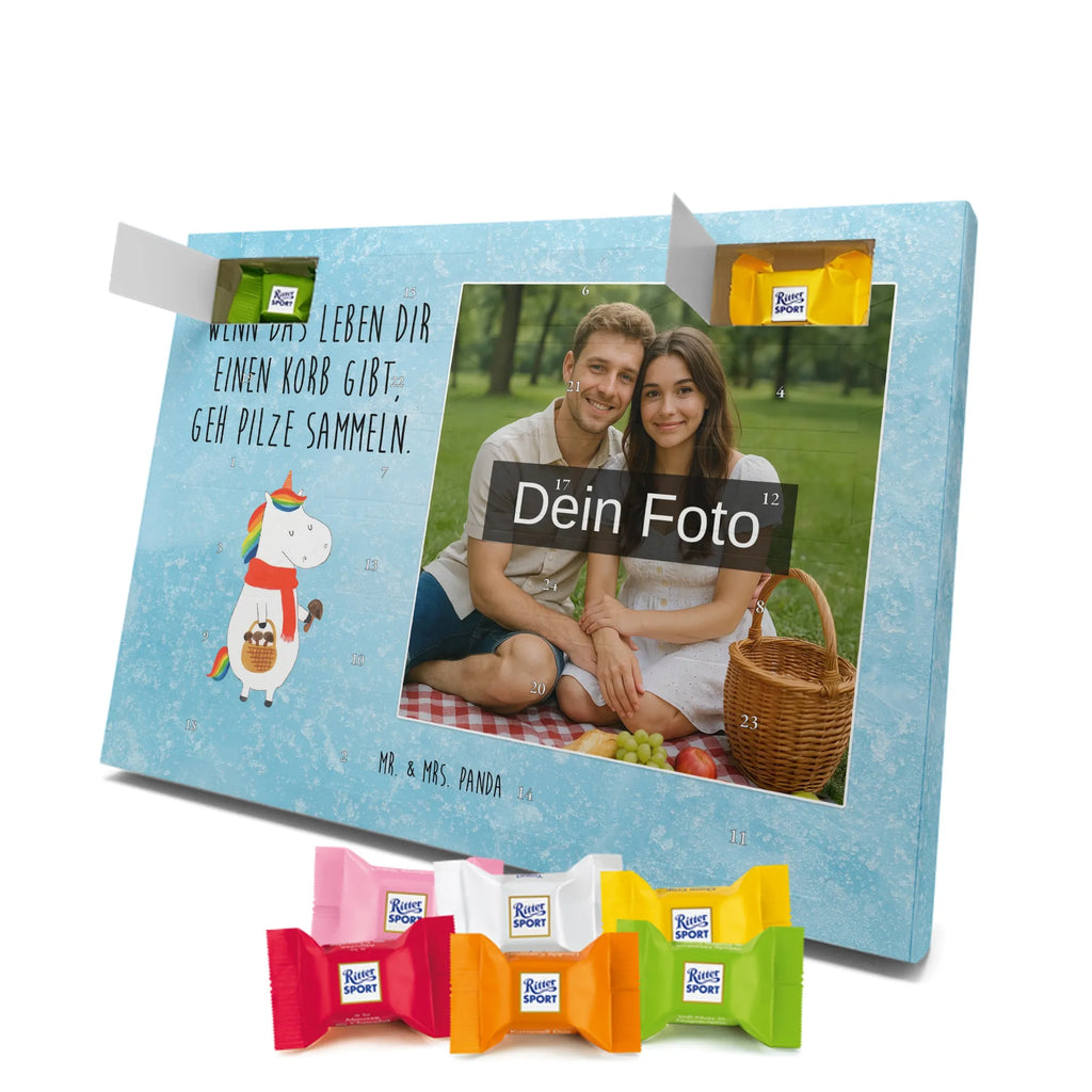 Personalisierter Schoko Foto Adventskalender Einhorn Pilz Personalisierter Schoko Foto Adventskalender, Unicorn, Einhorn, Einhörner, Einhorn Deko, Liebeskummer, Pilze, Pilzsammler, Spruch, Motivation
