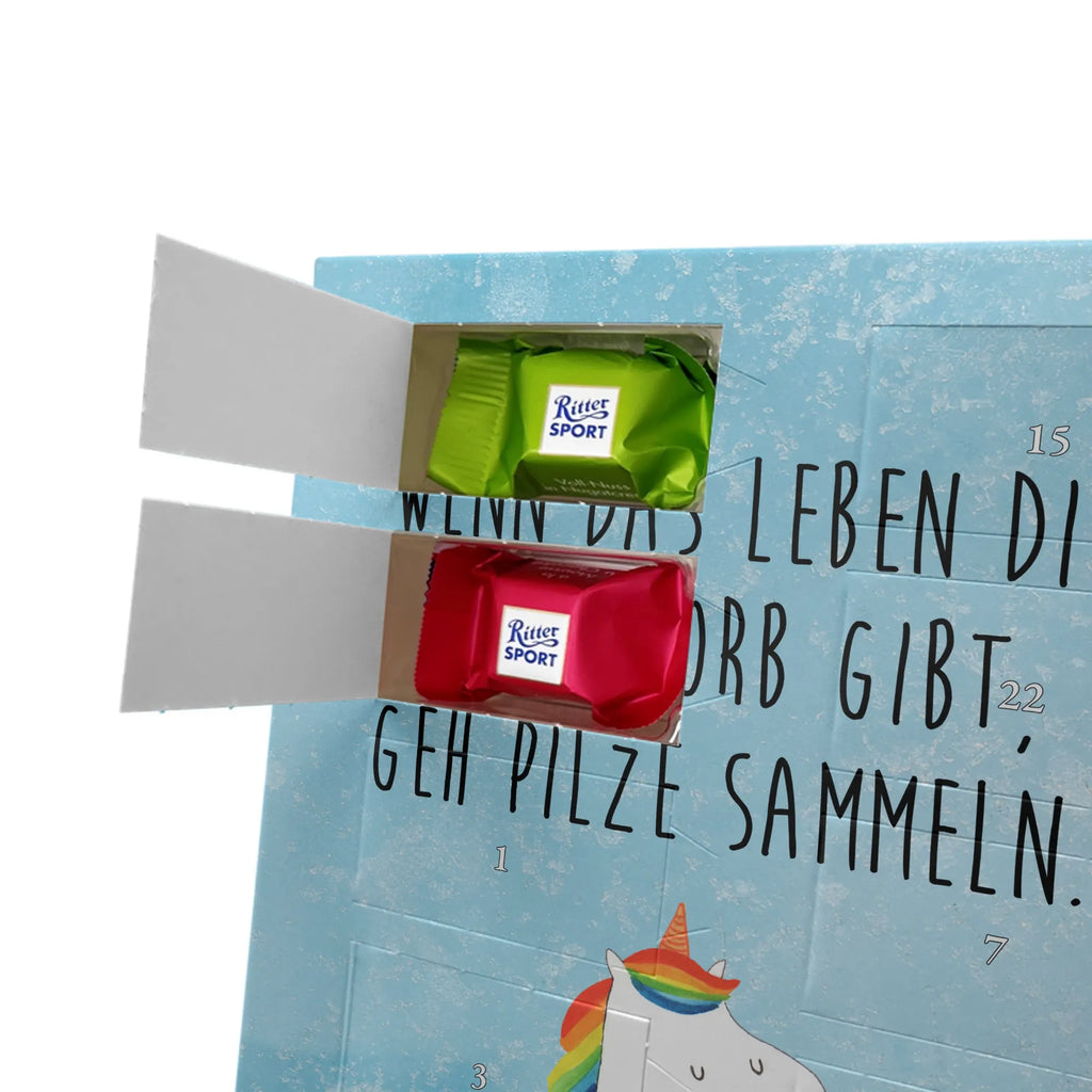 Personalisierter Schoko Foto Adventskalender Einhorn Pilz Personalisierter Schoko Foto Adventskalender, Unicorn, Einhorn, Einhörner, Einhorn Deko, Liebeskummer, Pilze, Pilzsammler, Spruch, Motivation