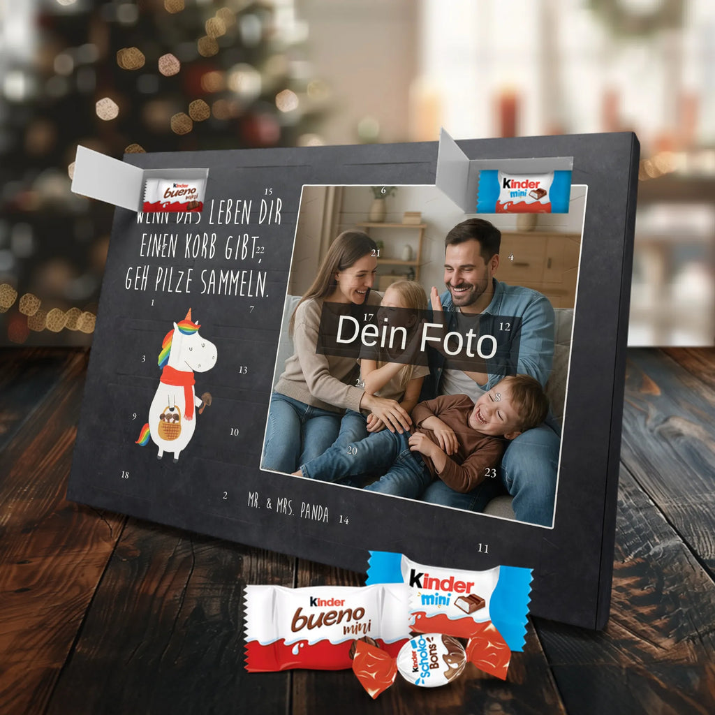 Personalisierter Schoko Foto Adventskalender Einhorn Pilz Personalisierter Schoko Foto Adventskalender, Unicorn, Einhorn, Einhörner, Einhorn Deko, Liebeskummer, Pilze, Pilzsammler, Spruch, Motivation