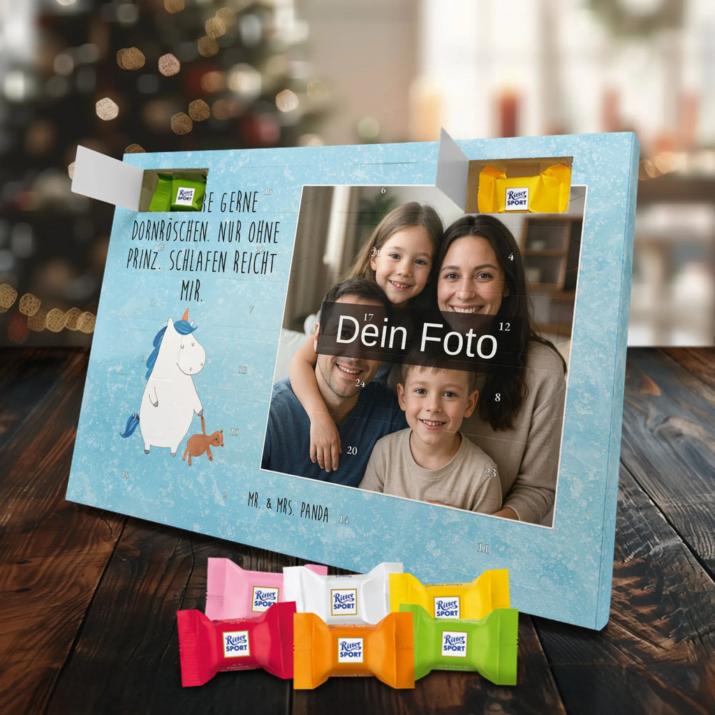 Personalisierter Schoko Foto Adventskalender Einhorn Teddy Personalisierter Schoko Foto Adventskalender, Unicorn, Einhorn, Einhörner, Einhorn Deko, schlafen, Bett, Singleleben, Freundin, Single, Gute Nacht, Träumen