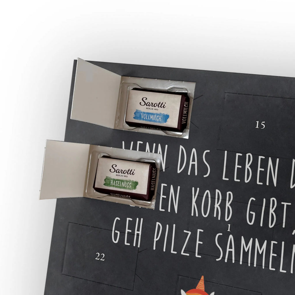 Personalisierter Schoko Foto Adventskalender Einhorn Pilz Personalisierter Schoko Foto Adventskalender, Unicorn, Einhorn, Einhörner, Einhorn Deko, Liebeskummer, Pilze, Pilzsammler, Spruch, Motivation