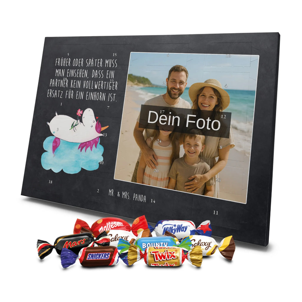 Personalisierter Schoko Foto Adventskalender Einhorn Verliebt Personalisierter Schoko Foto Adventskalender, Unicorn, Einhorn, Einhörner, Einhorn Deko, Liebesbeweis, Verliebt, Wolke, Liebe, Freundin