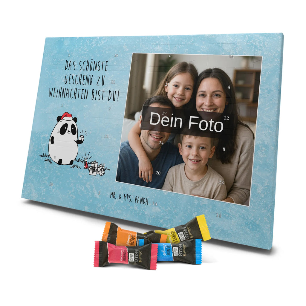  Panda Prezent świąteczny Personalisierter Schoko Foto Adventskalender