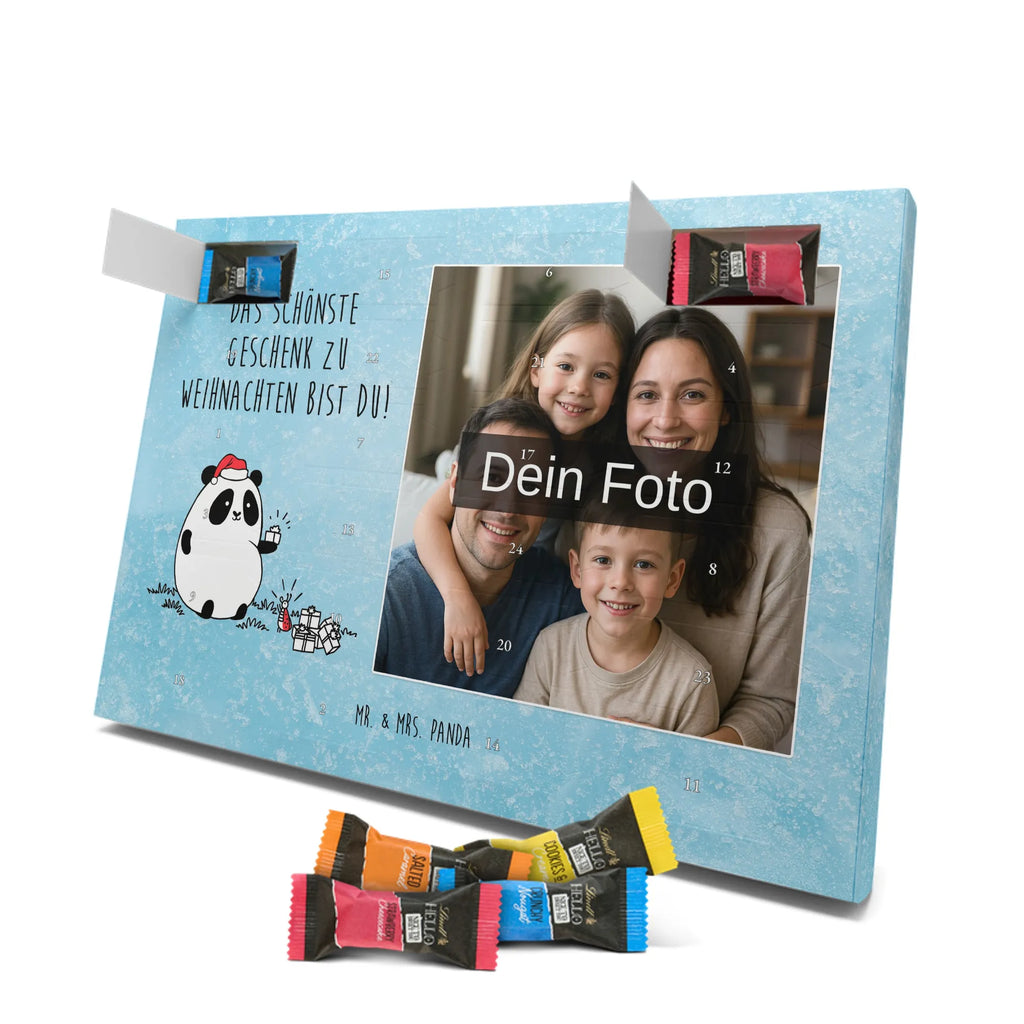  Panda Prezent świąteczny Personalisierter Schoko Foto Adventskalender