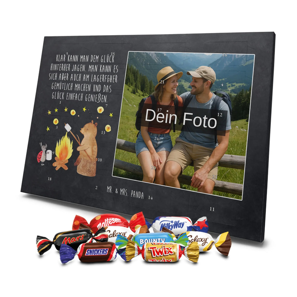 Personalisierter Schoko Foto Adventskalender Bär & Marienkäfer Lagerfeuer Personalisierter Schoko Foto Adventskalender, Teddybär, Teddy, Bär, Lagerfeuer