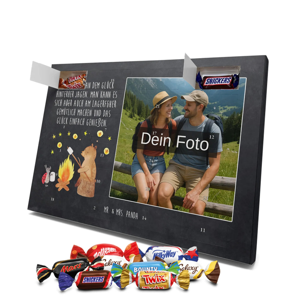 Personalisierter Schoko Foto Adventskalender Bär & Marienkäfer Lagerfeuer Personalisierter Schoko Foto Adventskalender, Teddybär, Teddy, Bär, Lagerfeuer