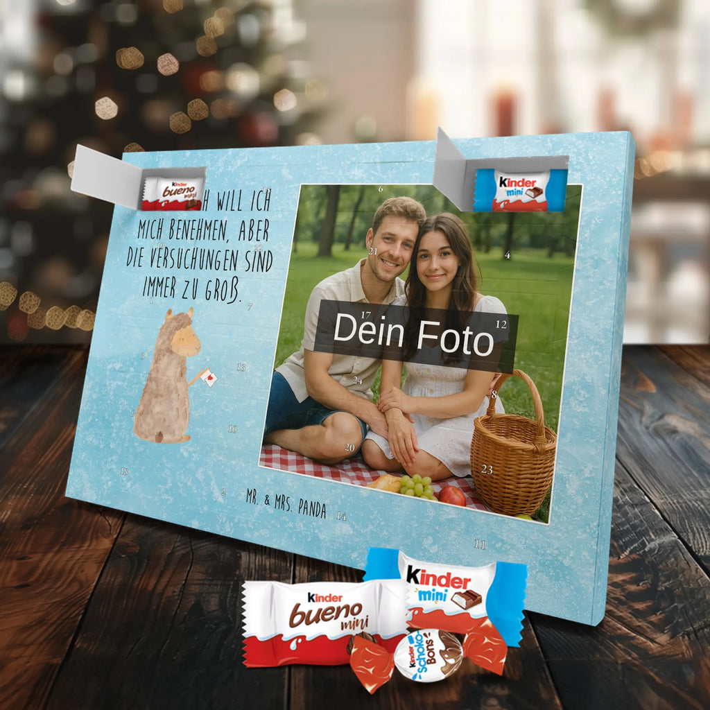 Personalisierter Schoko Foto Adventskalender Alpaka Fahne Personalisierter Schoko Foto Adventskalender, Lama, Alpaka, Liebe, Alpakas, Lamas