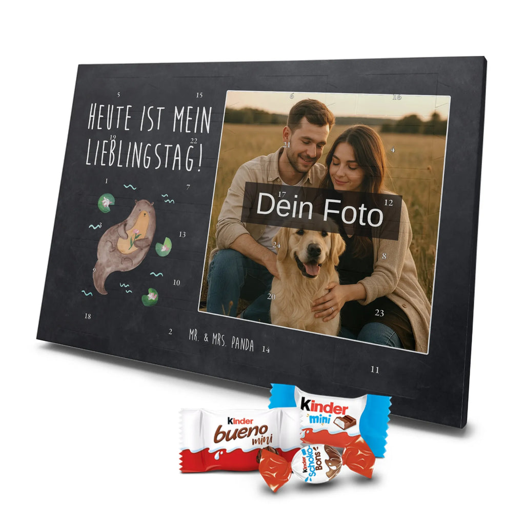 Personalisierter Schoko Foto Adventskalender Otter Seerose Personalisierter Schoko Foto Adventskalender, Fischotter, Otter, Seeotter, Otter Seeotter See Otter