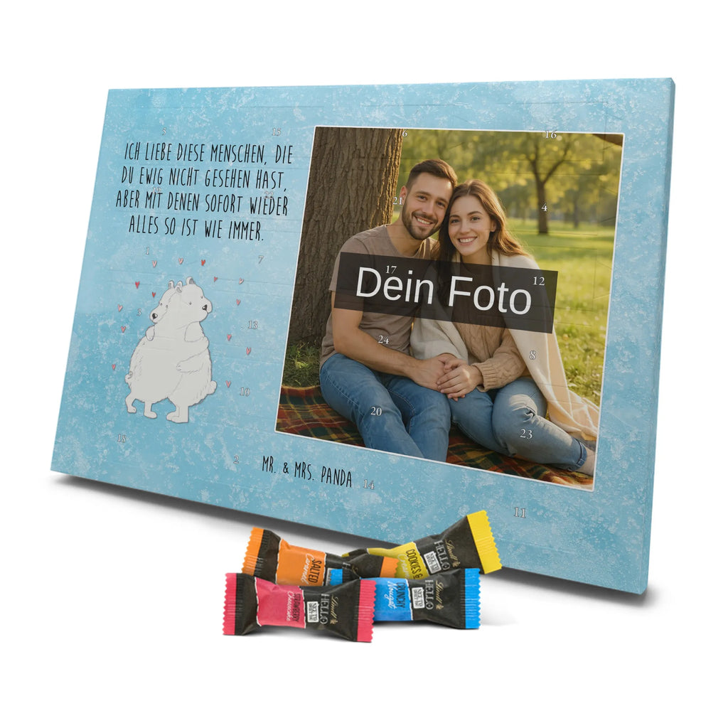 Personalisierter Schoko Foto Adventskalender Eisbär Umarmen Personalisierter Schoko Foto Adventskalender, Gute Laune, Lustige Sprüche, Tiere, Tiermotive