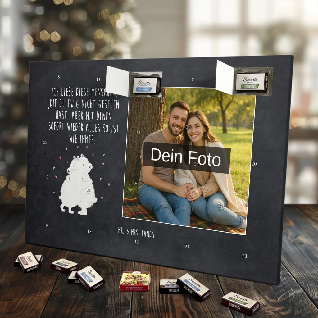Personalisierter Schoko Foto Adventskalender Eisbär Umarmen Personalisierter Schoko Foto Adventskalender, Gute Laune, Lustige Sprüche, Tiere, Tiermotive