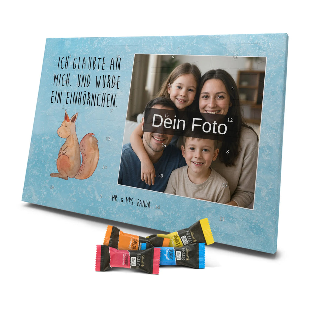 Personalisierter Schoko Foto Adventskalender Einhorn Glauben Personalisierter Schoko Foto Adventskalender, Unicorn, Einhorn, Einhörner, Einhorn Deko, Eichhorn, Einhörnchen, Eichhörnchen