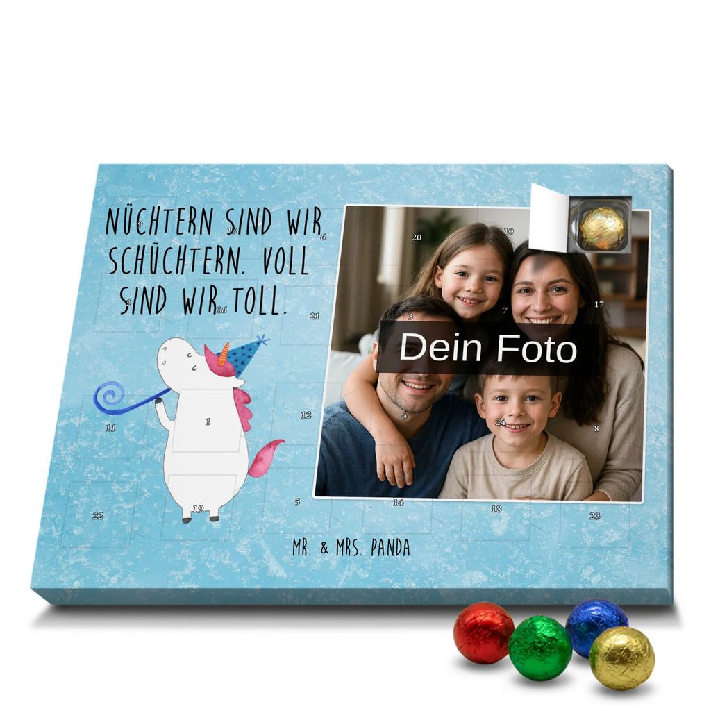 Personalisierter Schoko Foto Adventskalender Einhorn Party Personalisierter Schoko Foto Adventskalender, Unicorn, Einhorn, Einhörner, Einhorn Deko, Party, Alkohol, Geburtstag, Club, Glitzer, Fest, Konfetti, Feier, Disco