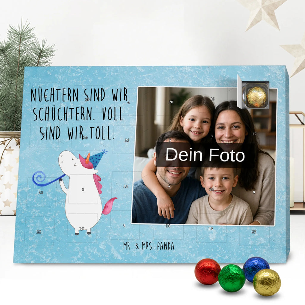 Personalisierter Schoko Foto Adventskalender Einhorn Party Personalisierter Schoko Foto Adventskalender, Unicorn, Einhorn, Einhörner, Einhorn Deko, Party, Alkohol, Geburtstag, Club, Glitzer, Fest, Konfetti, Feier, Disco