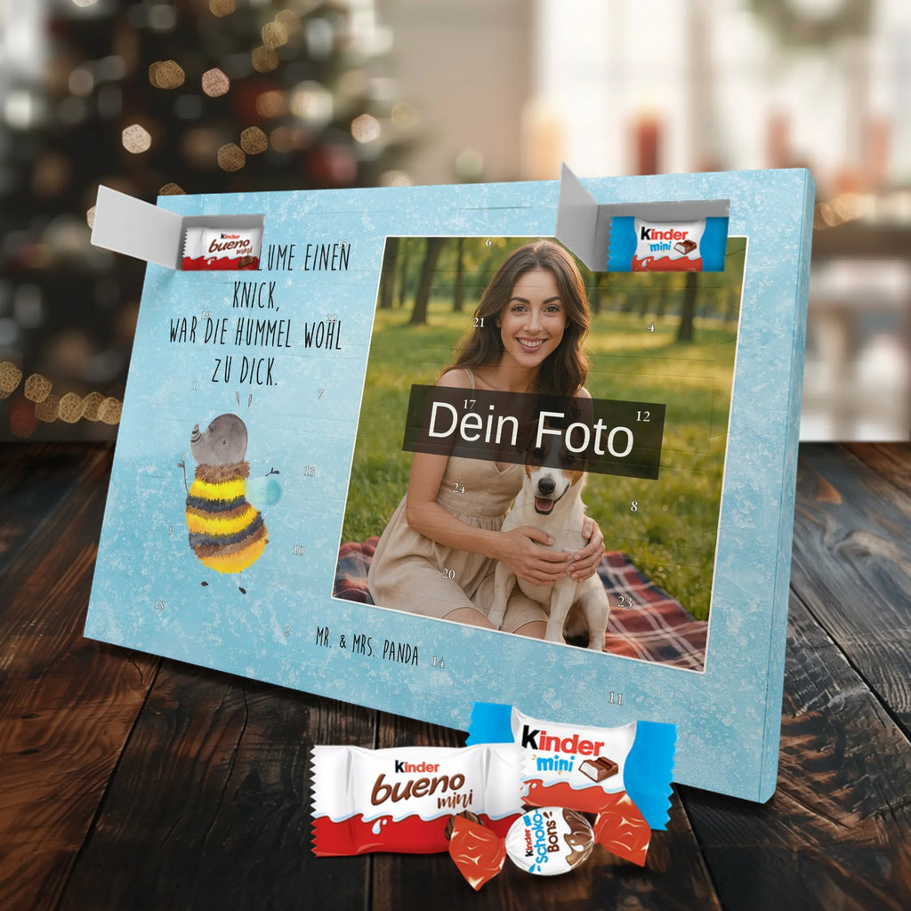 Personalisierter Schoko Foto Adventskalender Hummel flauschig Personalisierter Schoko Foto Adventskalender, Gute Laune, Lustige Sprüche, Tiere, Tiermotive, Flauschig, Biene, Hummel, Blume, Natur