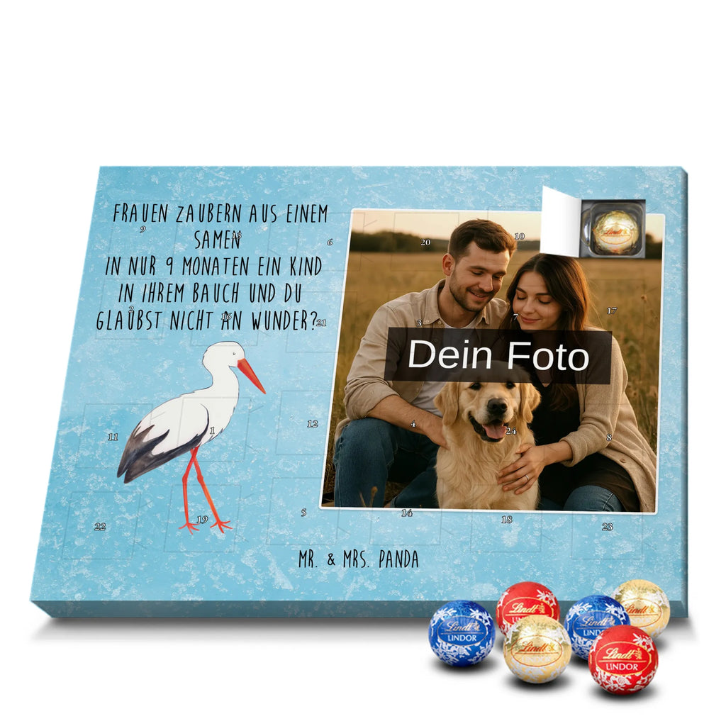 Personalisierter Schoko Foto Adventskalender Storch Personalisierter Schoko Foto Adventskalender, Gute Laune, Lustige Sprüche, Tiere, Tiermotive, Mütter, Störche, Schwangerschaft, Schwanger, Mutter, Storch, Babybauch, Mutter Werden, Geburt, Baby