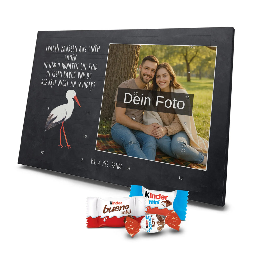 Personalisierter Schoko Foto Adventskalender Storch Personalisierter Schoko Foto Adventskalender, Gute Laune, Lustige Sprüche, Tiere, Tiermotive, Mütter, Störche, Schwangerschaft, Schwanger, Mutter, Storch, Babybauch, Mutter Werden, Geburt, Baby