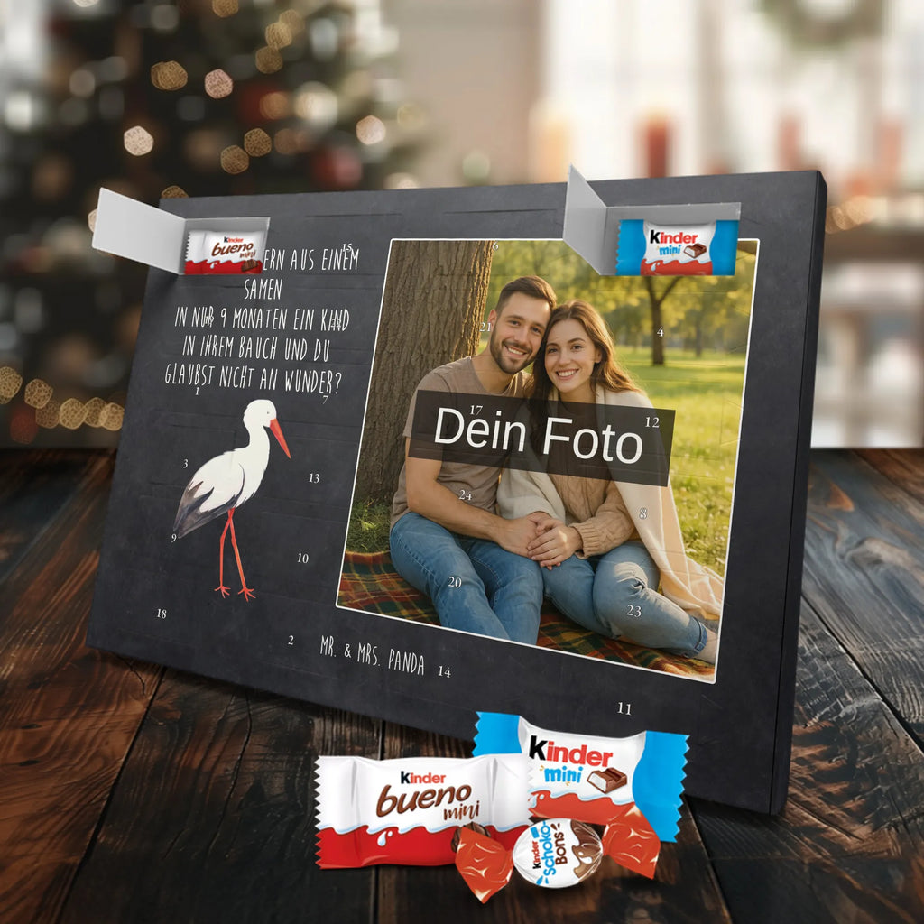 Personalisierter Schoko Foto Adventskalender Storch Personalisierter Schoko Foto Adventskalender, Gute Laune, Lustige Sprüche, Tiere, Tiermotive, Mütter, Störche, Schwangerschaft, Schwanger, Mutter, Storch, Babybauch, Mutter Werden, Geburt, Baby