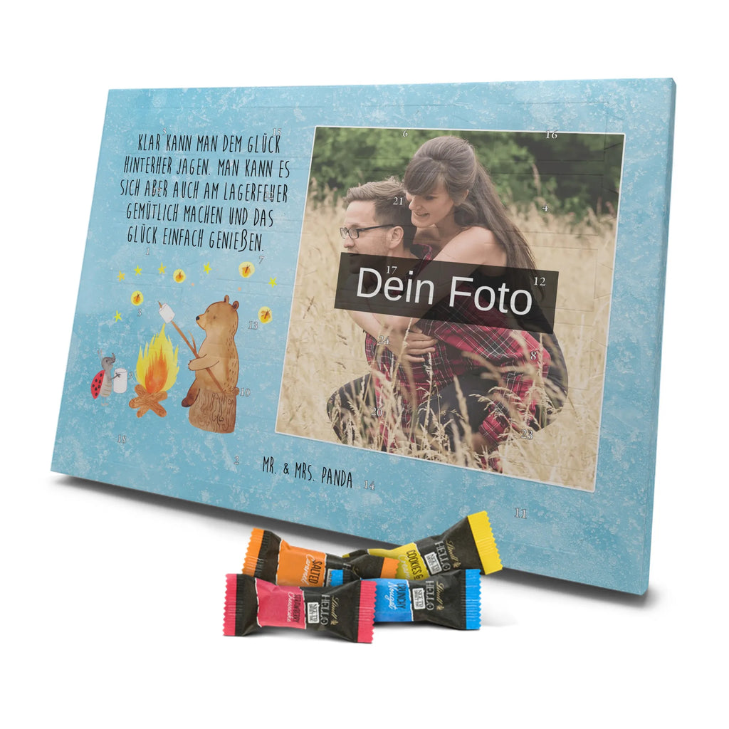 Personalisierter Schoko Foto Adventskalender Bär & Marienkäfer Lagerfeuer Personalisierter Schoko Foto Adventskalender, Teddybär, Teddy, Bär, Lagerfeuer
