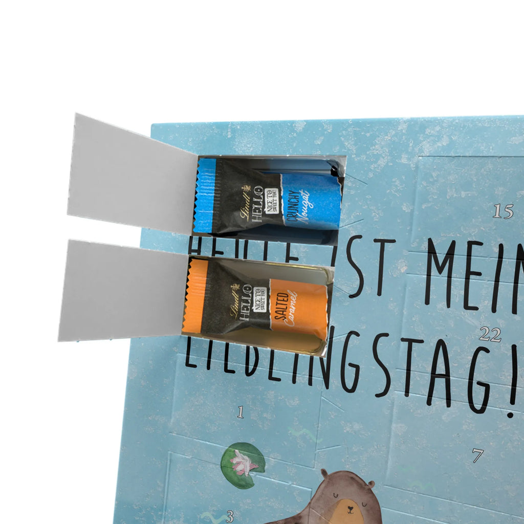 Personalisierter Schoko Foto Adventskalender Otter Seerose Personalisierter Schoko Foto Adventskalender, Fischotter, Otter, Seeotter, Otter Seeotter See Otter