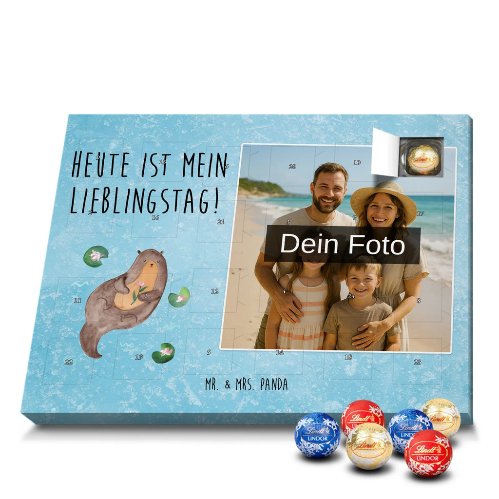 Personalisierter Schoko Foto Adventskalender Otter Seerose Personalisierter Schoko Foto Adventskalender, Fischotter, Otter, Seeotter, Otter Seeotter See Otter