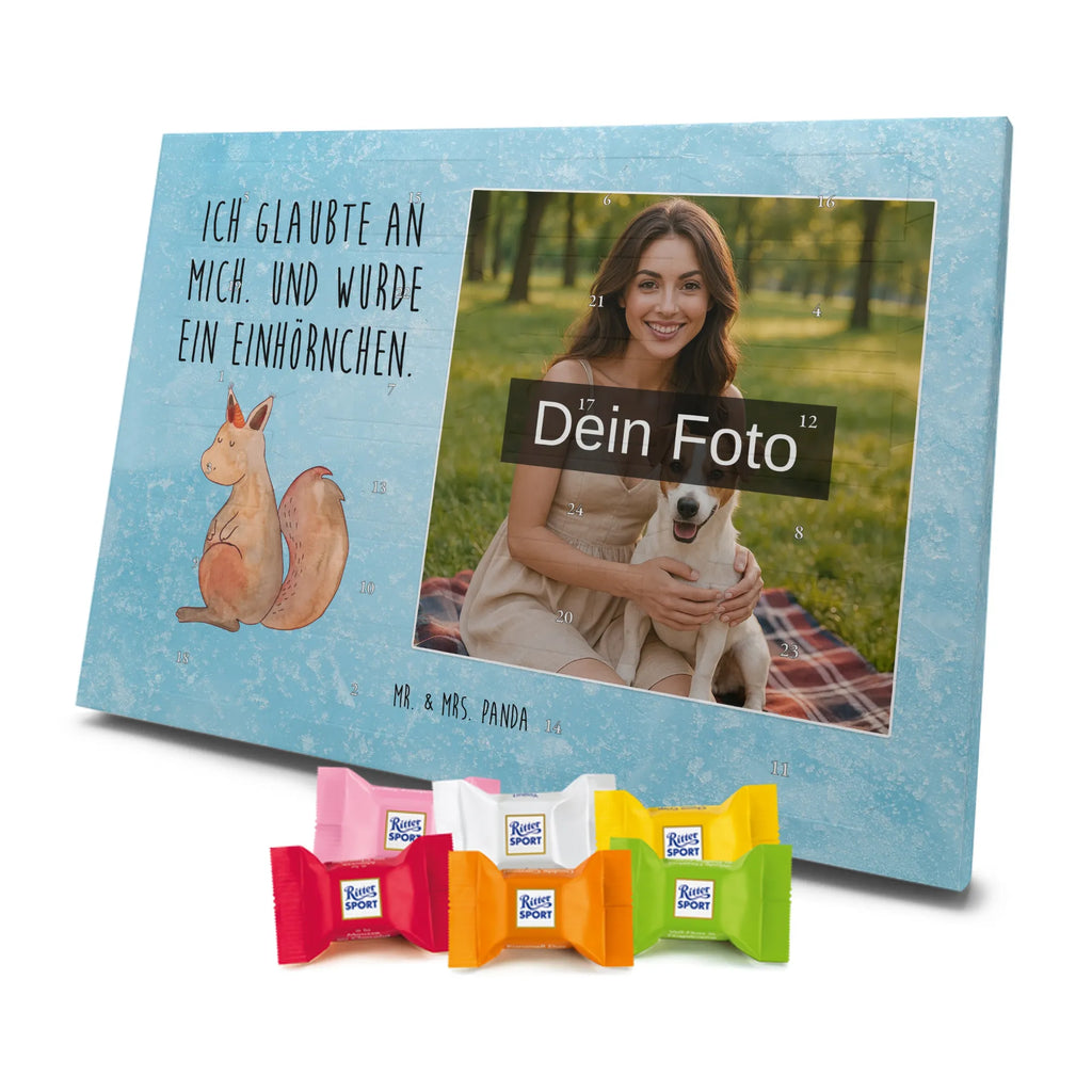 Personalisierter Schoko Foto Adventskalender Einhorn Glauben Personalisierter Schoko Foto Adventskalender, Unicorn, Einhorn, Einhörner, Einhorn Deko, Eichhorn, Einhörnchen, Eichhörnchen