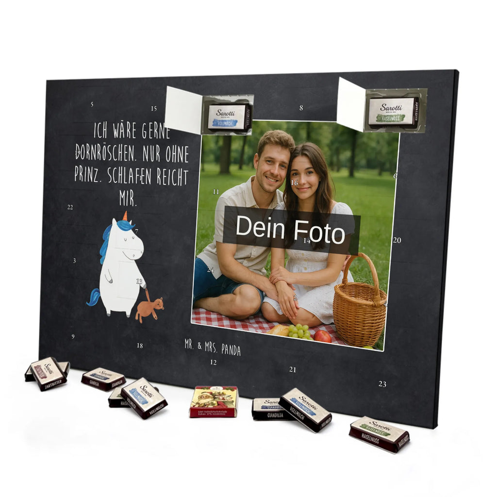 Personalisierter Schoko Foto Adventskalender Einhorn Teddy Personalisierter Schoko Foto Adventskalender, Unicorn, Einhorn, Einhörner, Einhorn Deko, schlafen, Bett, Singleleben, Freundin, Single, Gute Nacht, Träumen