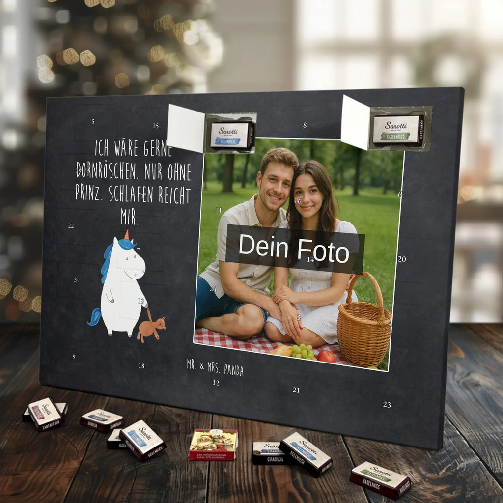 Personalisierter Schoko Foto Adventskalender Einhorn Teddy Personalisierter Schoko Foto Adventskalender, Unicorn, Einhorn, Einhörner, Einhorn Deko, schlafen, Bett, Singleleben, Freundin, Single, Gute Nacht, Träumen