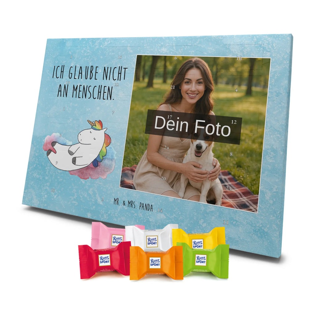 Personalisierter Schoko Foto Adventskalender Einhorn Wolke 7 Personalisierter Schoko Foto Adventskalender, Unicorn, Einhorn, Einhörner, Einhorn Deko, Lächeln, Geschenk, Lustig, Verliebt, Witzig, Realität, Glaube, Menschen