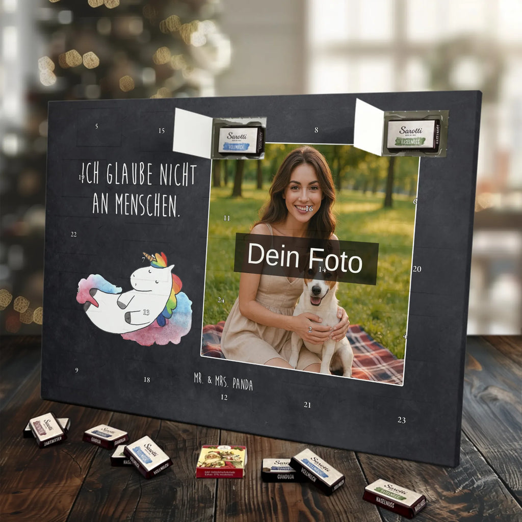 Personalisierter Schoko Foto Adventskalender Einhorn Wolke 7 Personalisierter Schoko Foto Adventskalender, Unicorn, Einhorn, Einhörner, Einhorn Deko, Lächeln, Geschenk, Lustig, Verliebt, Witzig, Realität, Glaube, Menschen