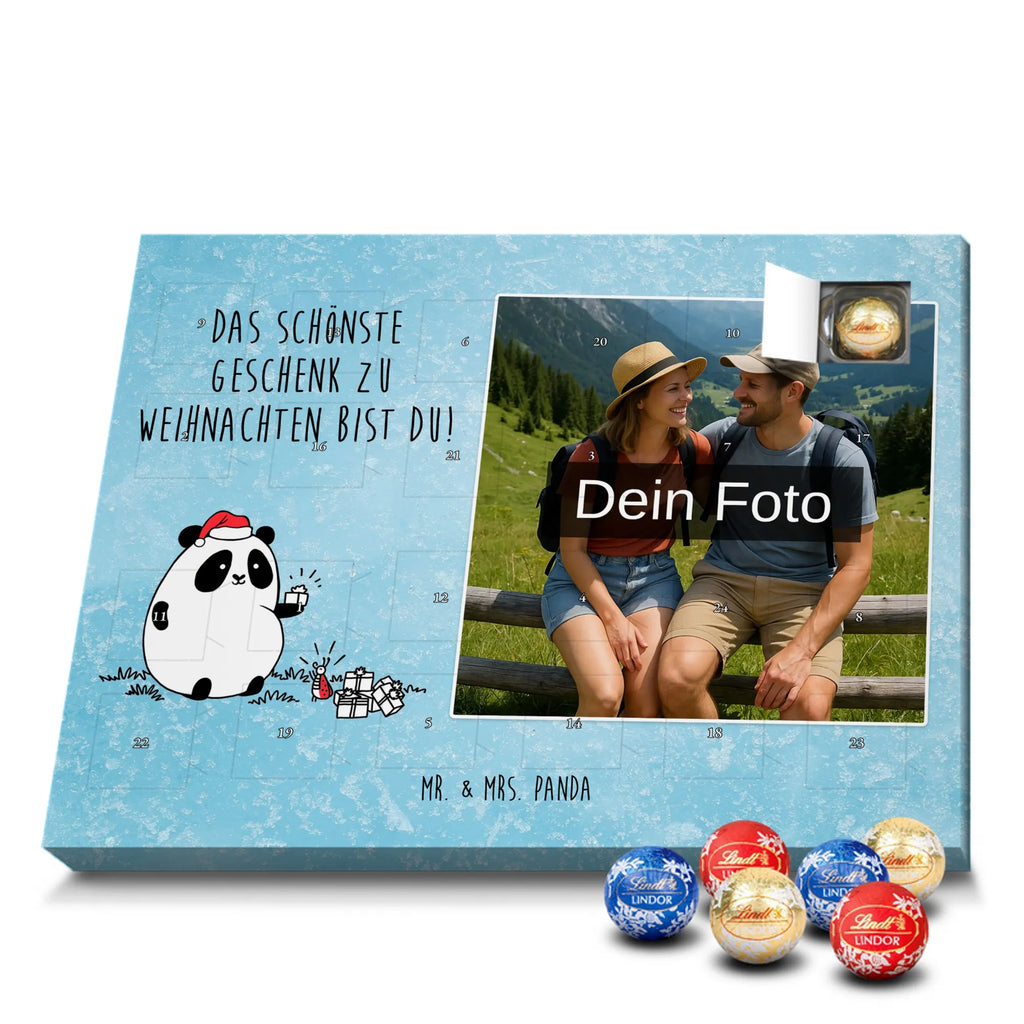  Panda Prezent świąteczny Personalisierter Schoko Foto Adventskalender