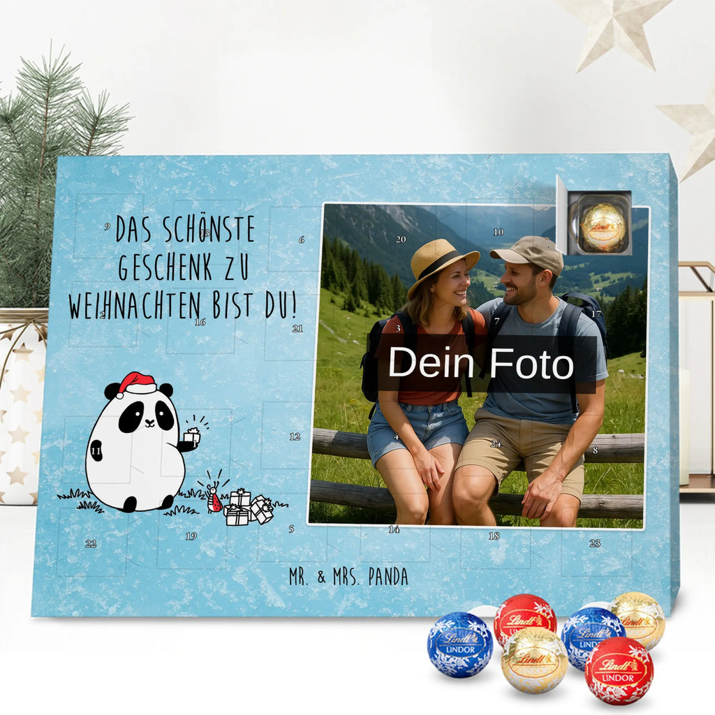  Panda Prezent świąteczny Personalisierter Schoko Foto Adventskalender