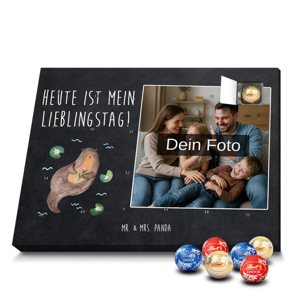 Personalisierter Schoko Foto Adventskalender Otter Seerose Personalisierter Schoko Foto Adventskalender, Fischotter, Otter, Seeotter, Otter Seeotter See Otter